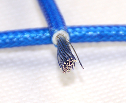 烘箱加热管毗连线2.5平方耐高温硅胶编织线